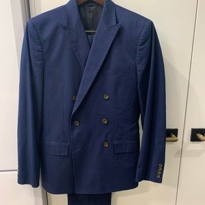 J.Crew Double Breasted Suit - 40R / 32W / 32L